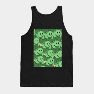 Green Sea Turtle Pattern Tank Top